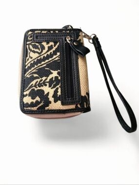 Spartina 449 Daufuskie Island Linen & Leather Wallet Wristlet